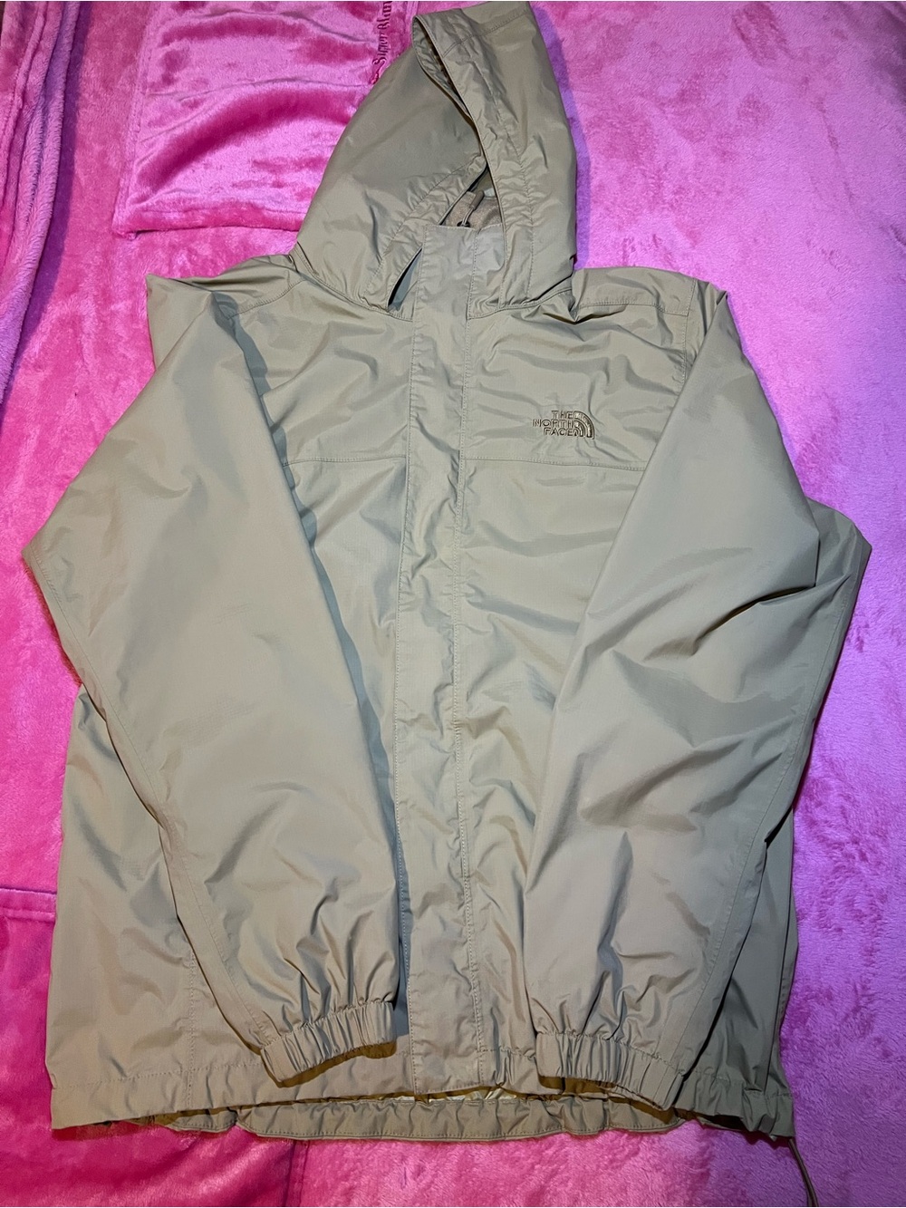 The North Face Men's Hooded Raincoat in Light Khaki